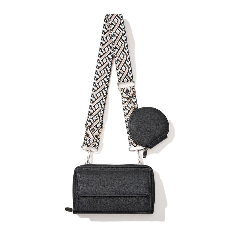 PALAY® Women Bag with Purse Bags Small PU Crossbody Phone Pouch Card Bags Print Nylon Webbing Shoulder Strap Compact Casual Phone Sling Bag for Woman PALAY® Women Bag with Purse Bags Small PU Crossbody Phone Pouch Card Bags Print Nylon Webbing Shoulder Strap Compact Casual Phone Sling Bag for Woman